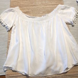 White peasant top!